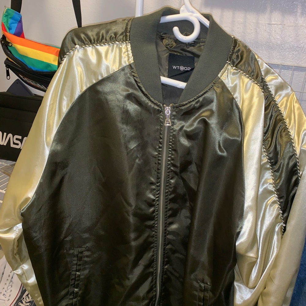 Bomber Jacket (Olive Green and Gold)